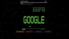 Google Space Invaders game icon