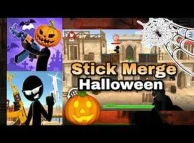 Stickman Merge Halloween game icon